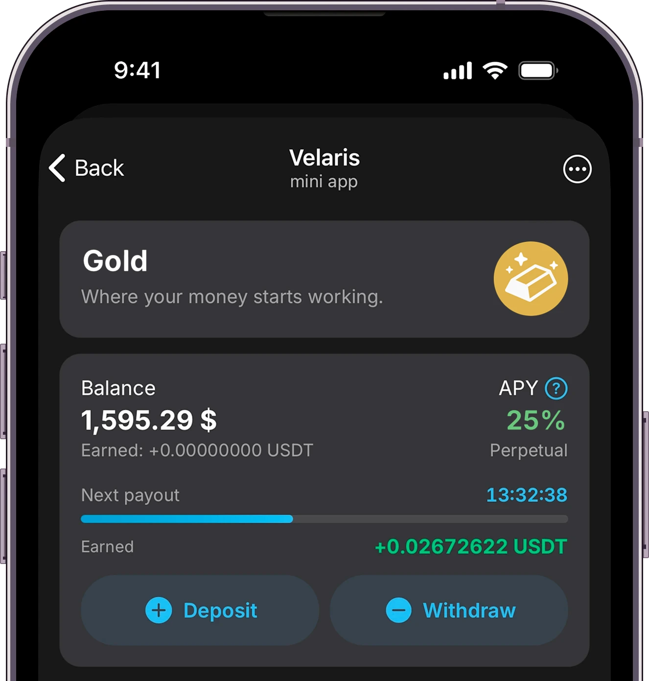 Real-Time Earning Tracking